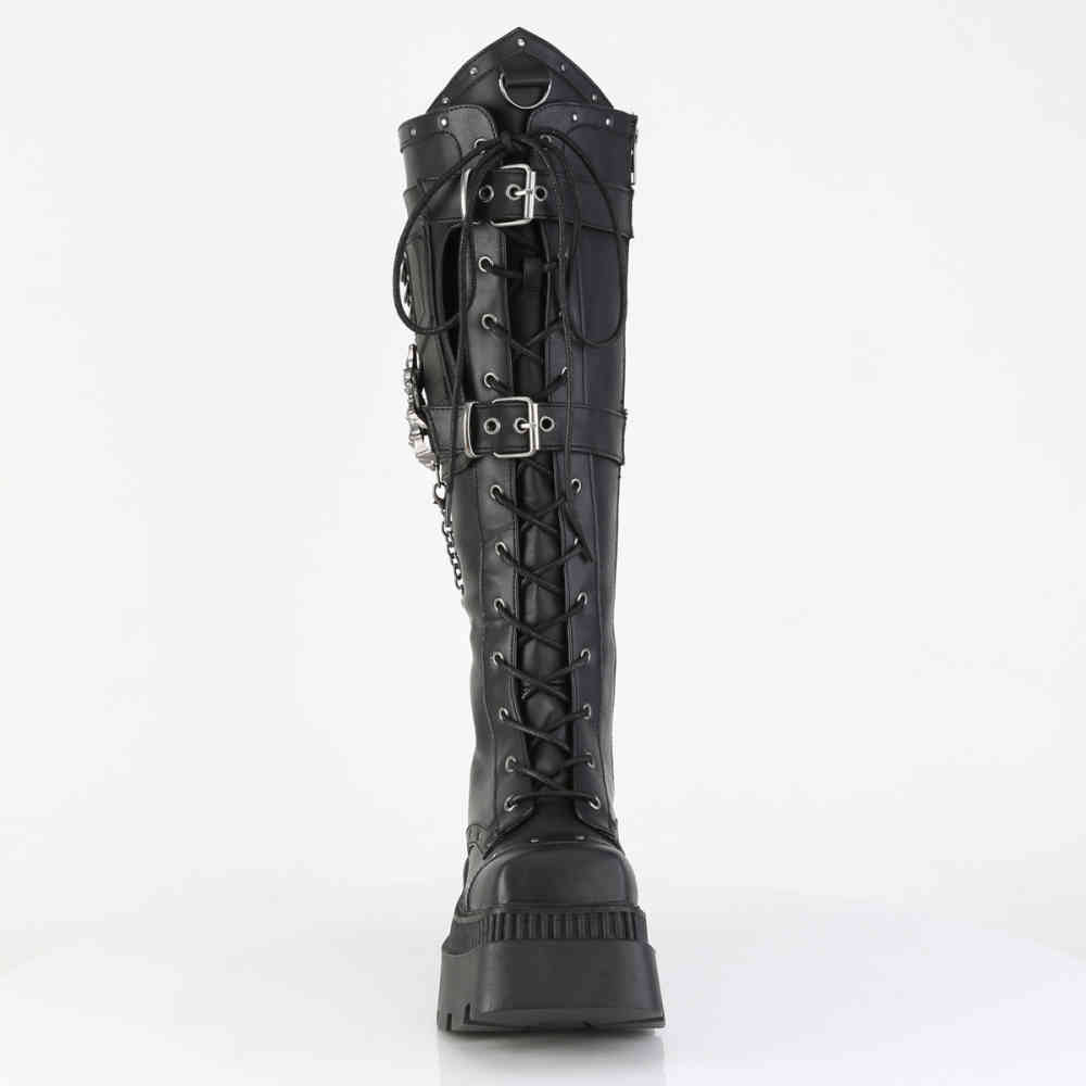 DemoniaCult - WRATH-205 Plattformstiefel - Schwarz